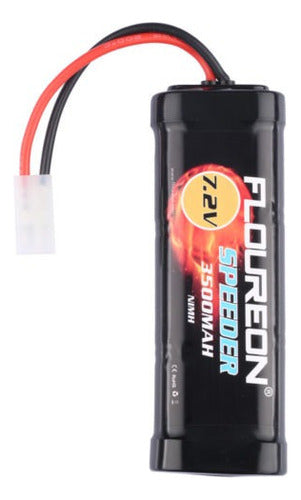 FLOUREON 4 X 7.2V 3500mAh Ni-MH Rechargeable with Tamiya Female Plug 4