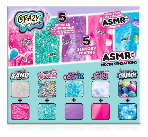 Canal Toys Crazy Sensations Mix'in Kit for Creating Sand and Slime ASMR 56219 1