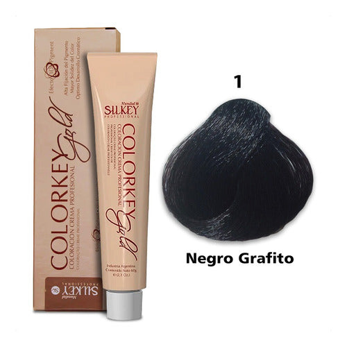 Silkey Colorkey Gold Coloración En Crema Profesional 60g 0