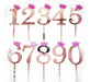 Big Globos Topper Cake Decoration Numbers Rose Gold 11cm 0