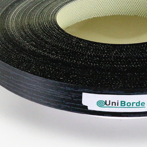 Uniborde Tapacanto Melamina Ebano Negro 22 Mm X 50 M C/cola Especial 6