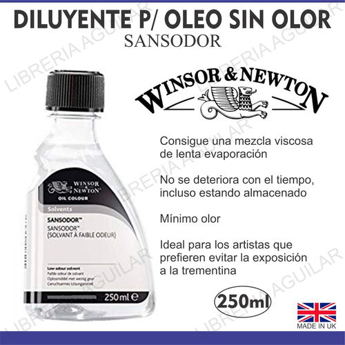 Winsor & Newton Sansodor Odorless Oil Paint Thinner 75mL 2