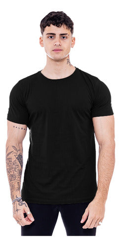 Shaffe Co Short Sleeve Fitted Cotton T-Shirt for Men 0