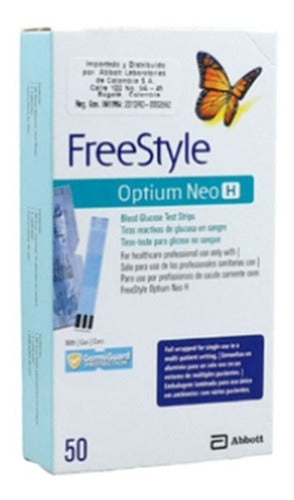 Freestyle Reactive Strips Box for Glucometers - Box of 50 1