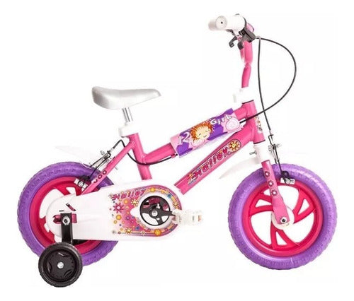Kids Bike 12-inch Halley with Training Wheels for Boys or Girls 1