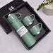 Vacuum Flask Set with Brewing Cap and Stainless Cups Up to 12 Hours Insulation 29