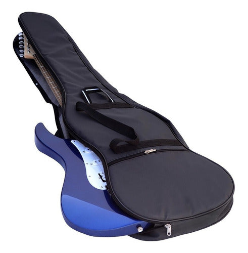 Padded Waterproof Electric Guitar Case with Pocket and Double Strap 2