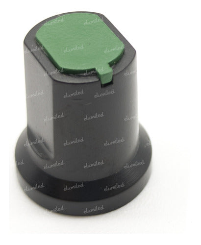 Set of 4 Dark Green Knobs for 16mm x 19mm Splined Shaft Potentiometers 0