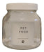 New Deco Store Glass Jar for Pet Food 1.5 Kg 0