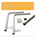 Wall Coat Rack with 2 Brackets + 60cm Bar 4