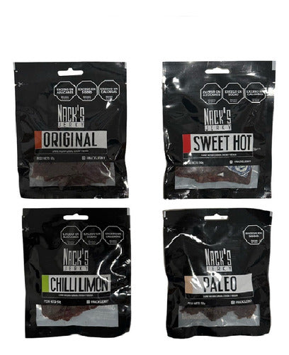 Nack's Beef Jerky Mix - Try All 4 Flavors! 0