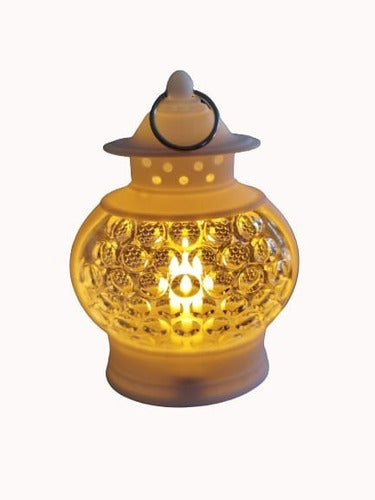 6 White LED Lanterns with Warm Light for Decor & Souvenirs 0