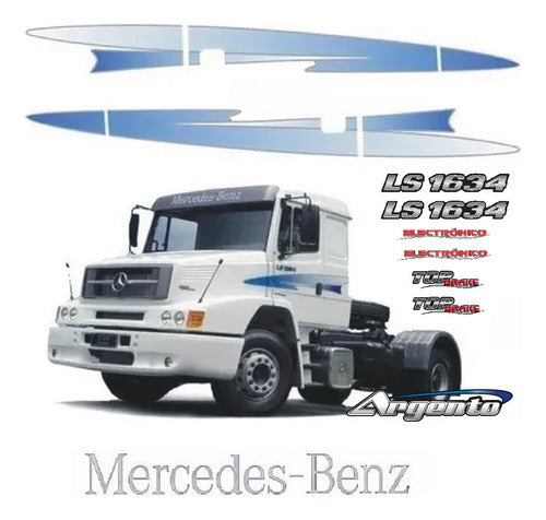 Calcos Mercedes Benz 1634 + Top Brake + Calco Visera Cromada 0