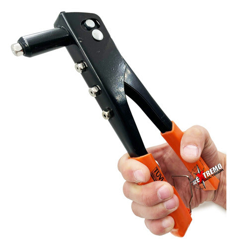 Hand Riveter Pop Rivet Gun with 60 Rivets - Tool for Workshop 2