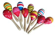 Wooden Baby Maraca Rattle Stimulation Color 19cm 0