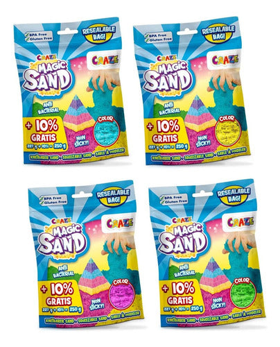 Craze Magic Kinetic Sand - Creative Sensory Play - Colors Per Unit 0