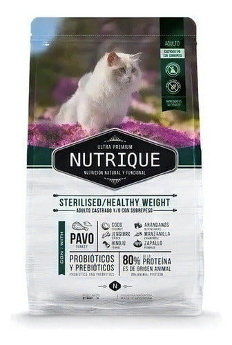 Nutrique Adult Cat Food Pack - Sterilized & Healthy Weight 2kg x 2 1