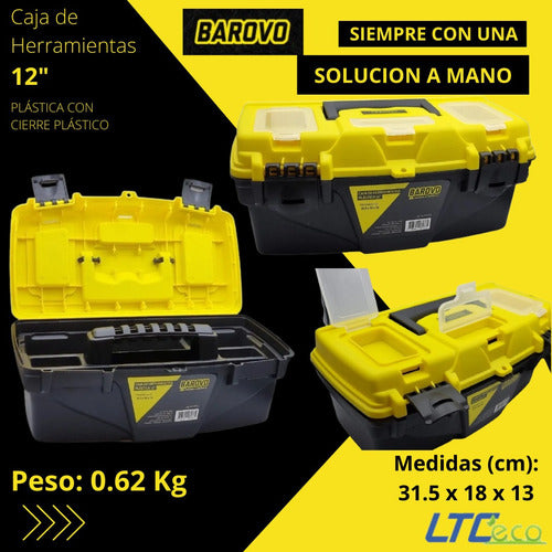 Barovo Tool Box Set: 12", 15", and 18" Plastic Kit 1