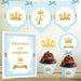 Kit Imprimible Corona Dorada Principe Candy Bar Invitaciones 3