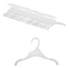 Generic White Plastic Hangers for Kids Pack of 30 Units 0