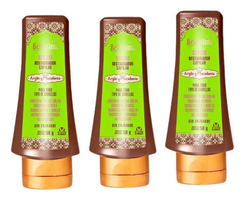 Serum Restaurador Capilar Puntas Argan Bellissima 50 G X3 0