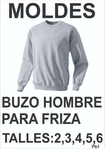 Men's Sweatshirt Molds for Friza Fabric 1