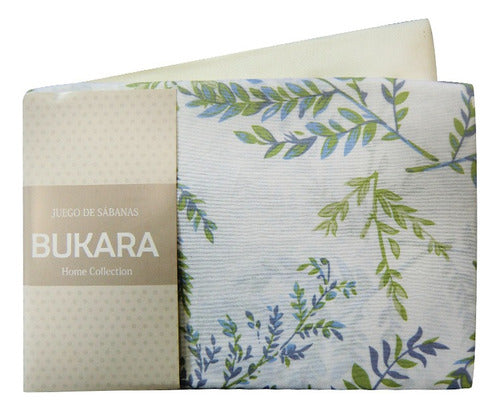 Bukara Queen Size Printed Microfiber Sheet Set 0