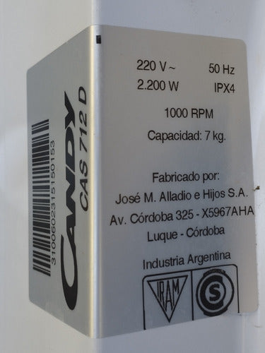 Electroválvula 2 Vías Candy Cas 712d Usado Buen Estado 3