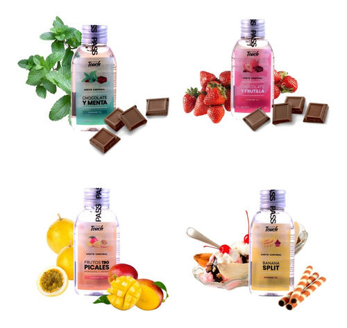 Different Touch Gourmet Lubricant Massage Gel Combo - 4 Assorted Units 1