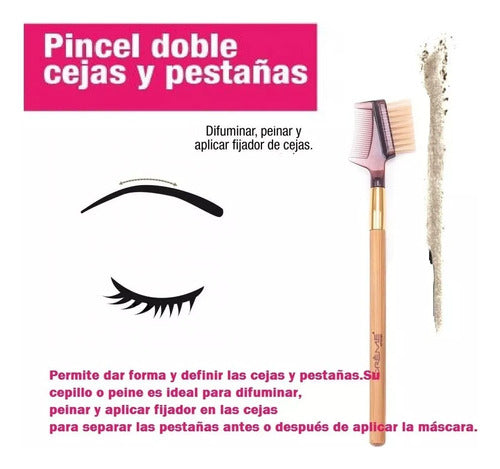 Generic Set De Brochas Para Cejas X3 Piezas 4