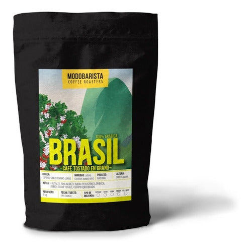 Modo Barista Cafe Arábica Tostado Brasil Pedra - 1/2 Kg 0