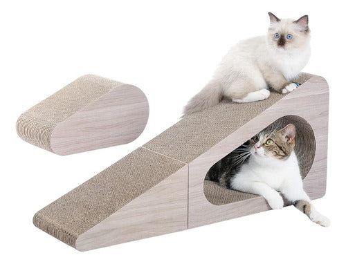 PAWZ Road Cat Scratching Post, 2 in 1 Corrugated Cat Scratcher 0