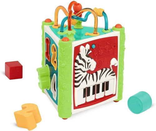 Battat Shape Sorter Jungle Fun Activity Cube 0