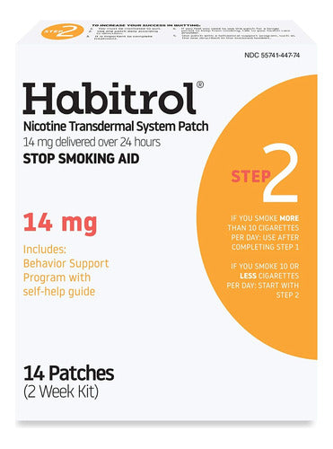 Habitrol Nicotine Transdermal System Patch Step 2 14mg 14-Day Kit 0