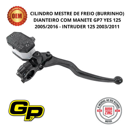 Cilindro Mestre Freio Dianteiro + Manete Intruder 125 Gp7 1