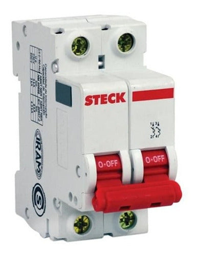 Steck 2x32A Thermal Magnetic Circuit Breaker - IRAM Certified 1
