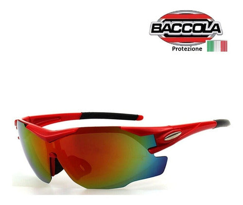 Baccola Polarized Cycling Glasses Medium Frame Red 9191 0