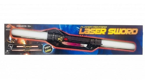 Espada Laser Sword Doble Luces Y Sonidos Extensible 115 Cm 1