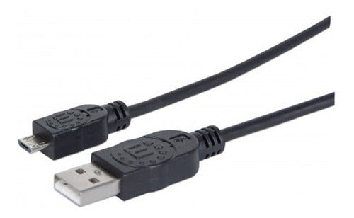 Manhattan Usb 2.0 A Microb Male/Male Cable 1.8 M 0