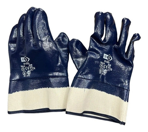 Duty Blue Nitrile Glove with Elastic Cuff 1