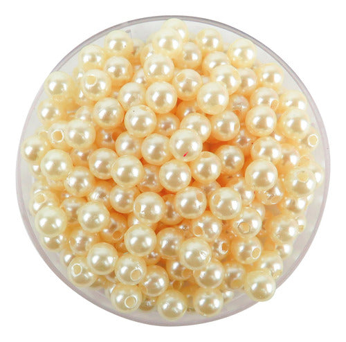 Almacen de Armado 6mm Plastic Pearls for Sewing Denarius Decoration - 1000 Units x 100g 0