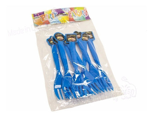 10 Disposable Forks Various Designs 1