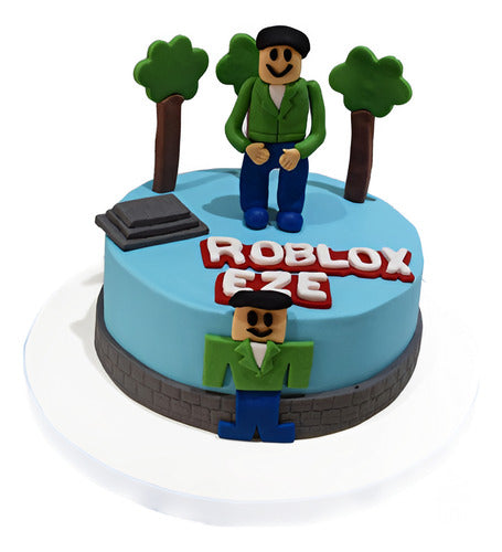 Torta Roblox - Juego - Torta Tematica Mesa Dulce Personaliza 0