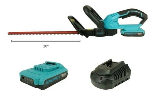 Energy Cordless Hedge Trimmer 18V (Includes Battery + Charger) 1