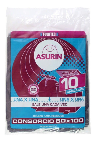 Asurin Heavy Duty Consortium Bags 60x100 cm Pack of 30 Bags 0