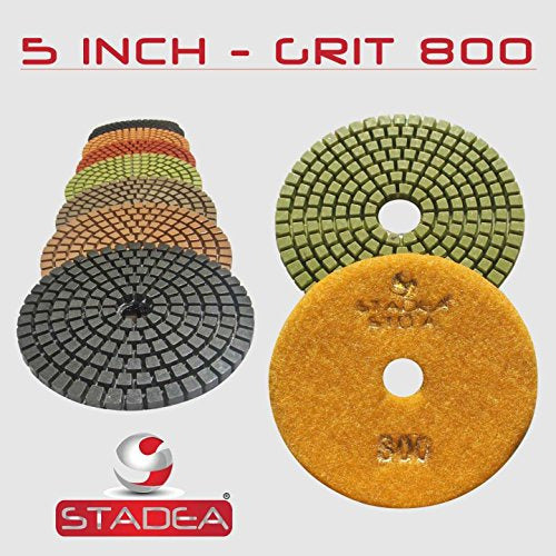 Stadea Premium Grade Wet 5 Diamond Polishing Pads 8 1