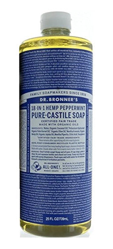 Dr. Bronner's Hemp Peppermint Pure Castile Oil Hecho Con Aceit 0