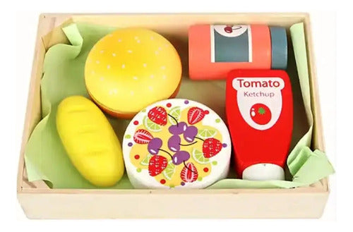 Generic Wooden Food Toy Set 0