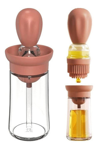 Dispensador De Aceite Cocina De Vidrio Cepillo De Silicona 0