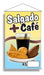 Banner Salgado E Café - 1m X 63cm Escreve E Apaga 0